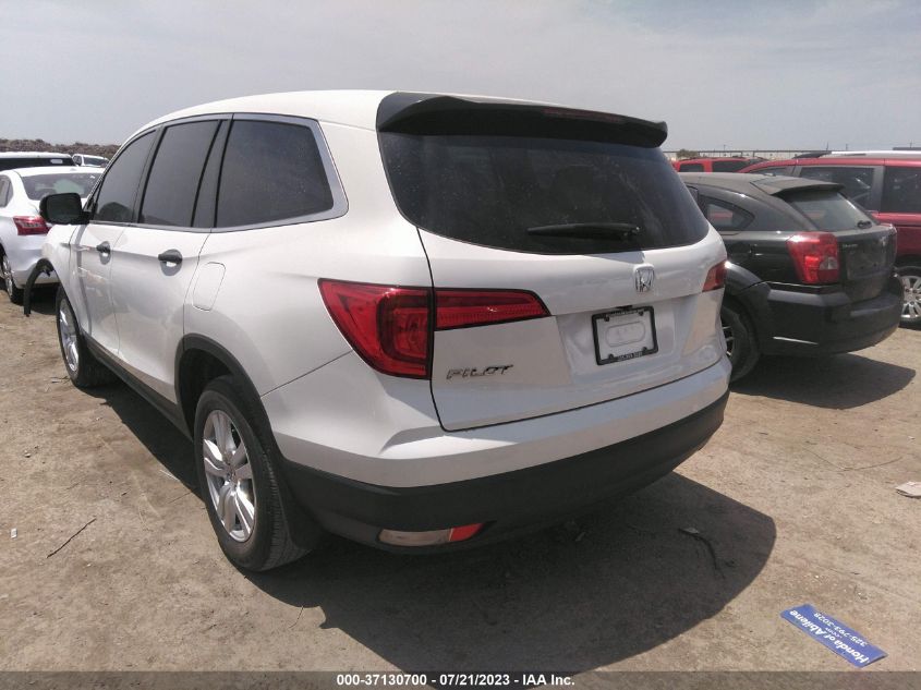 2017 HONDA PILOT LX - 5FNYF5H14HB034788