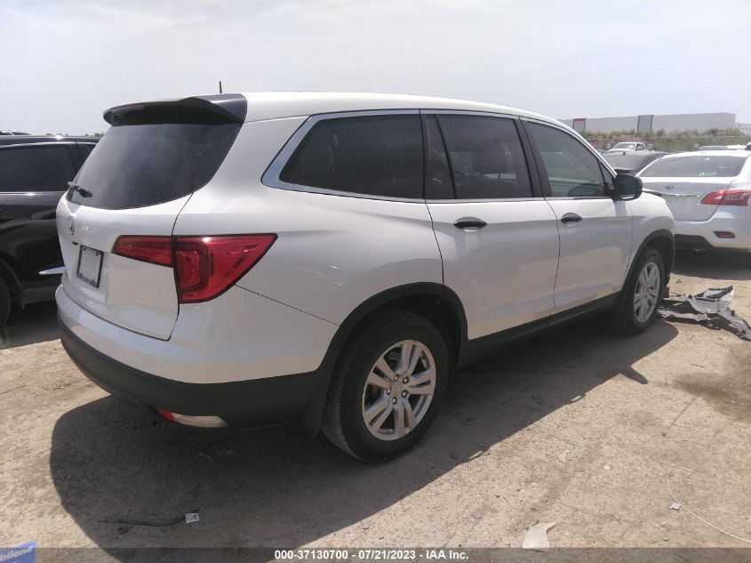 2017 HONDA PILOT LX - 5FNYF5H14HB034788