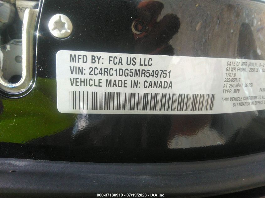 2021 CHRYSLER VOYAGER LXI - 2C4RC1DG5MR549751