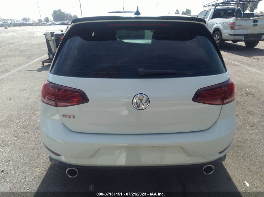 2019 VOLKSWAGEN GOLF GTI S/SE/AUTOBAHN - 3VW6T7AU2KM023465