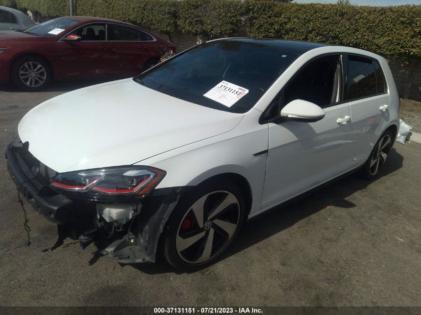 2019 VOLKSWAGEN GOLF GTI S/SE/AUTOBAHN - 3VW6T7AU2KM023465