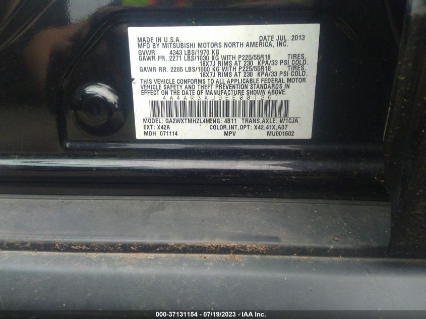 2014 MITSUBISHI OUTLANDER SPORT ES - 4A4AR3AU9EE001261