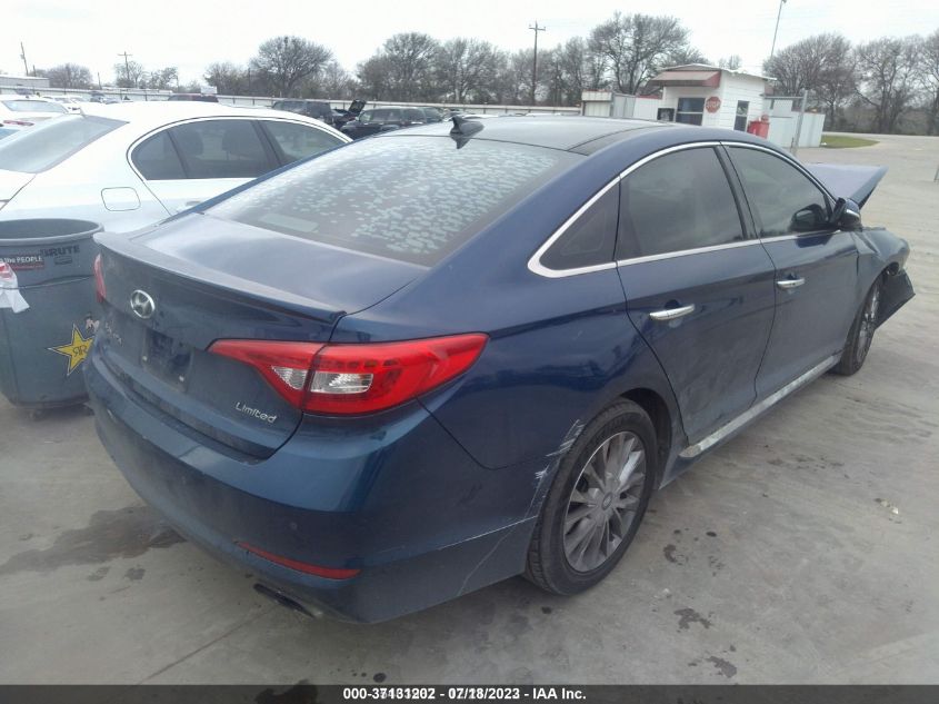 2015 HYUNDAI SONATA 2.4L LIMITED - 5NPE34AF1FH016632