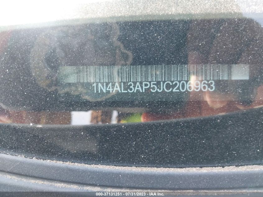 2018 NISSAN ALTIMA 2.5/S/SV/SL/SR - 1N4AL3AP5JC206963