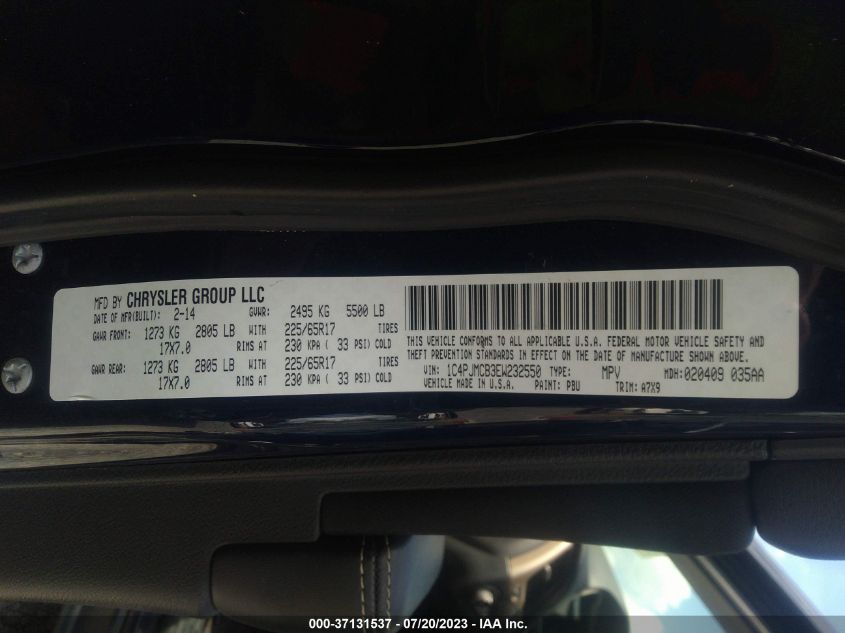 2014 JEEP CHEROKEE LATITUDE - 1C4PJMCB3EW232550