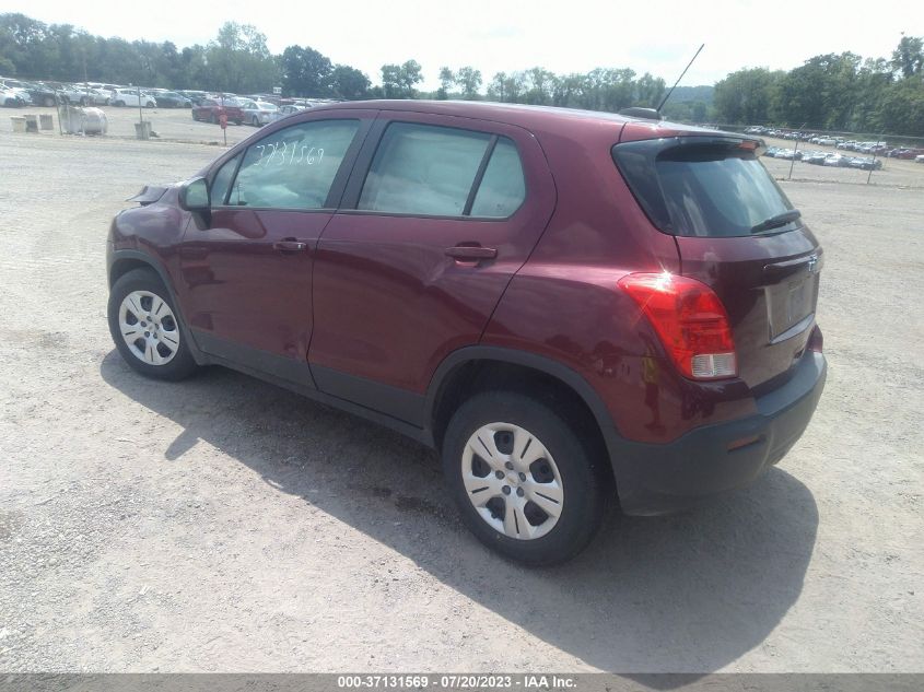 2016 CHEVROLET TRAX LS - 3GNCJKSB3GL219303