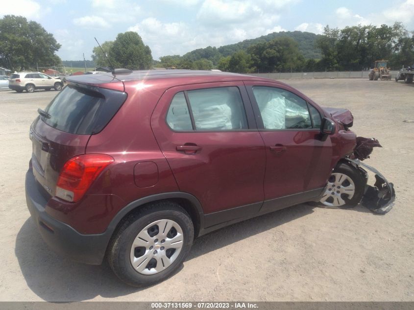 2016 CHEVROLET TRAX LS - 3GNCJKSB3GL219303