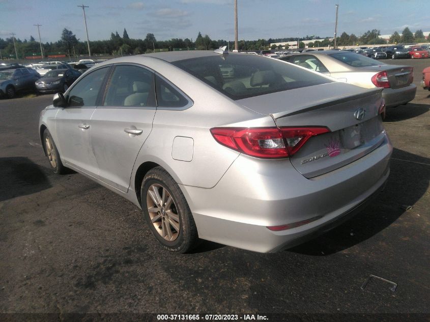 2017 HYUNDAI SONATA 2.4L - 5NPE24AF9HH557594