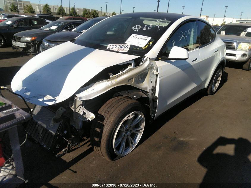 2022 TESLA MODEL Y LONG RANGE - 7SAYGDEE0NA021966