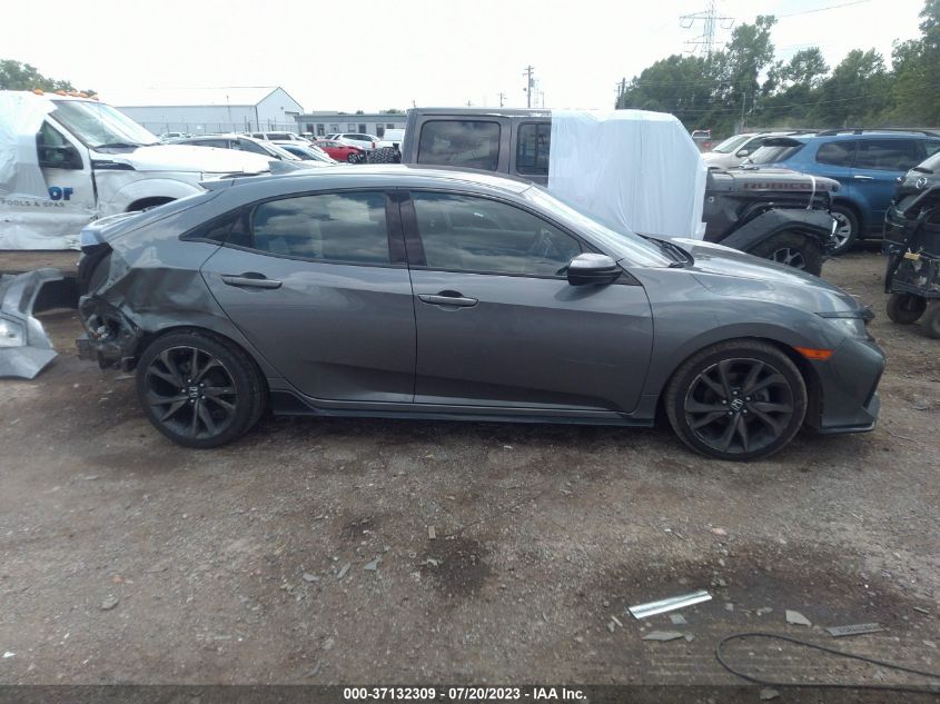 2018 HONDA CIVIC HATCHBACK SPORT - SHHFK7H43JU202644