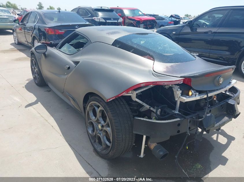 2015 ALFA ROMEO 4C ZARBAAA49FM160429