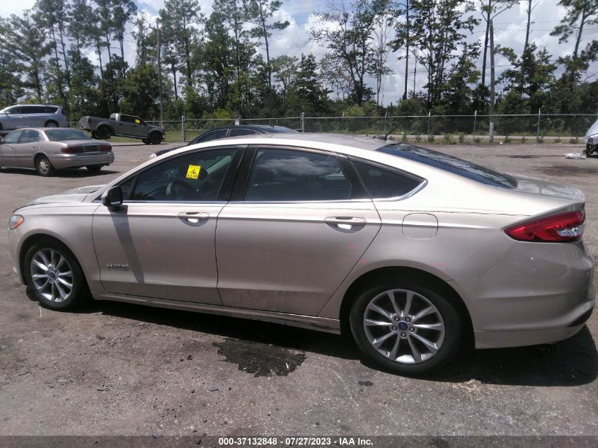 2017 FORD FUSION HYBRID SE - 3FA6P0LU5HR393208