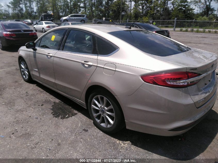 2017 FORD FUSION HYBRID SE - 3FA6P0LU5HR393208