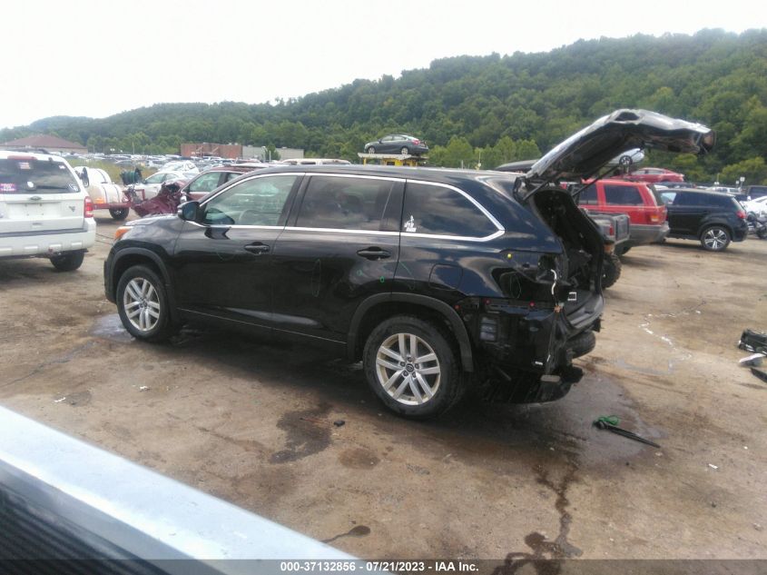 2016 TOYOTA HIGHLANDER LE - 5TDBKRFH8GS309999