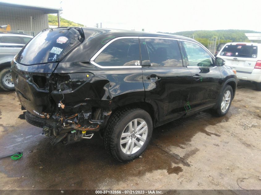 2016 TOYOTA HIGHLANDER LE - 5TDBKRFH8GS309999
