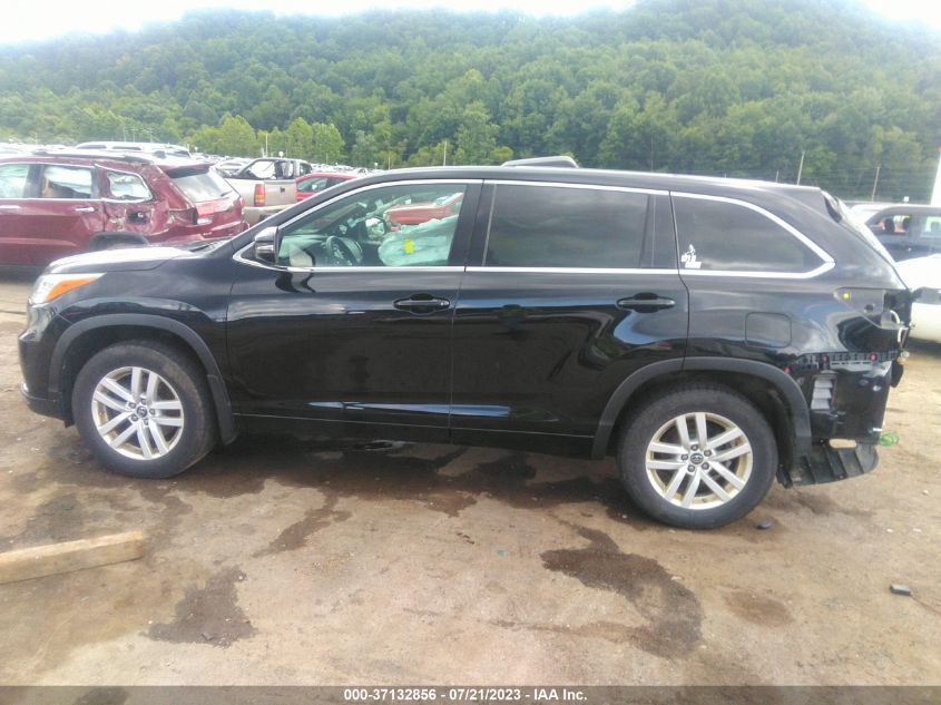 2016 TOYOTA HIGHLANDER LE - 5TDBKRFH8GS309999