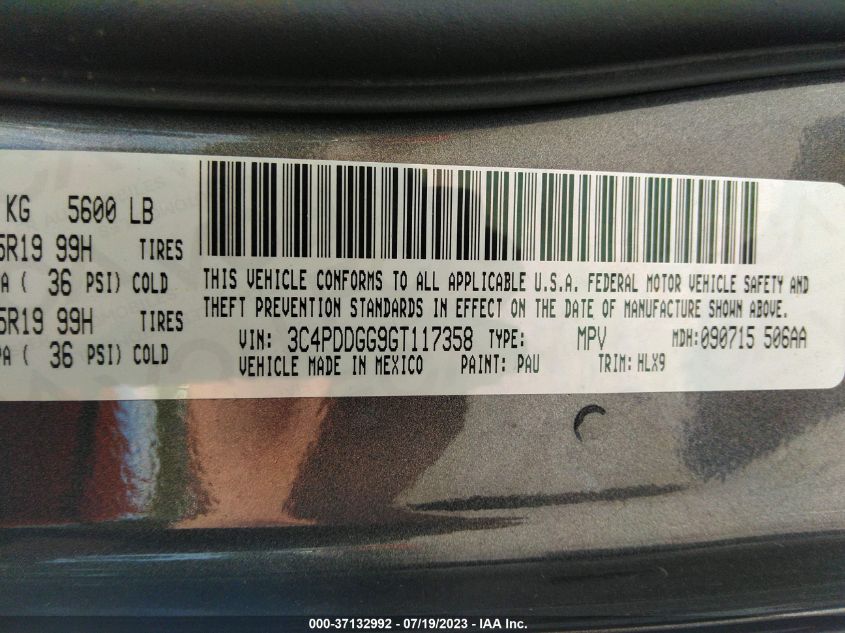2016 DODGE JOURNEY CROSSROAD PLUS - 3C4PDDGG9GT117358