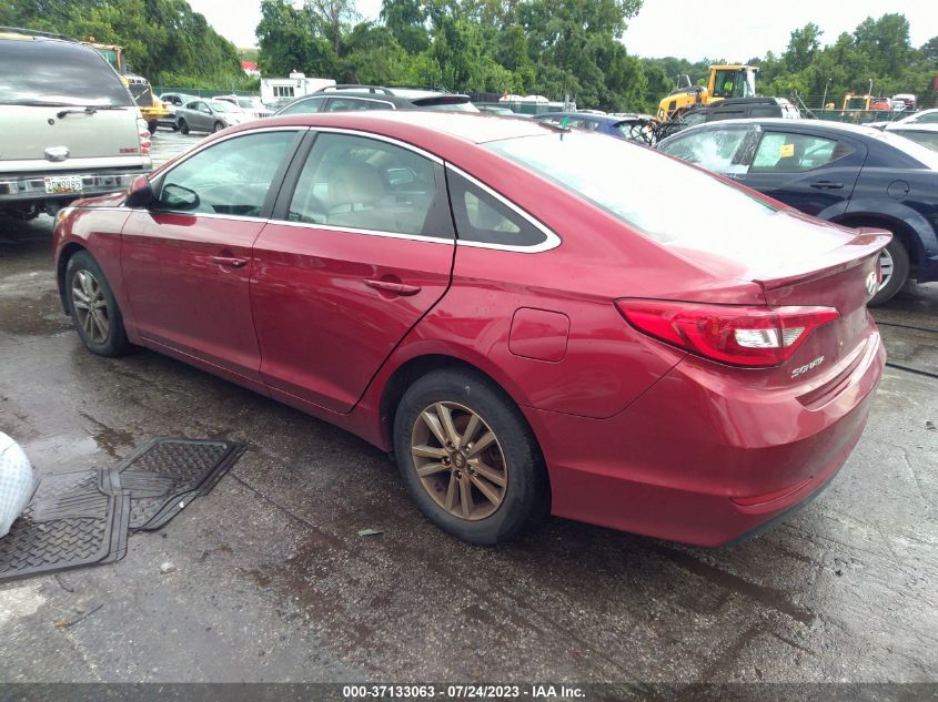 2016 HYUNDAI SONATA 2.4L SE - 5NPE24AF9GH285787