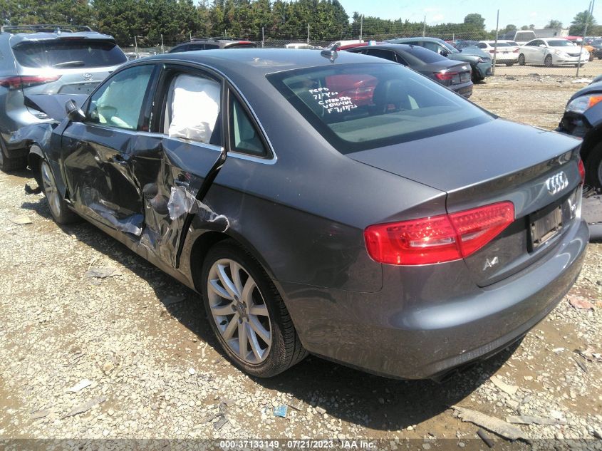 2013 AUDI A4 PREMIUM PLUS - WAUEFAFL0DN010464