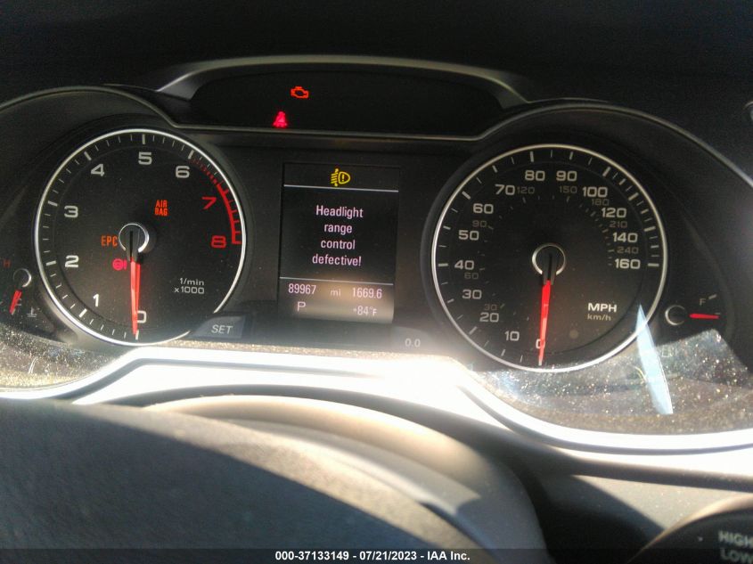 2013 AUDI A4 PREMIUM PLUS - WAUEFAFL0DN010464