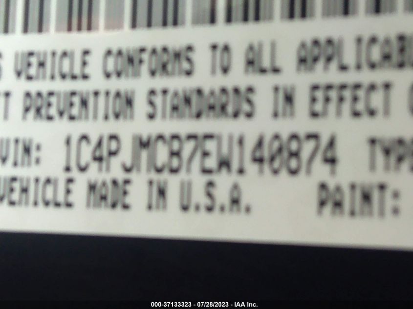 2014 JEEP CHEROKEE LATITUDE - 1C4PJMCB7EW140874