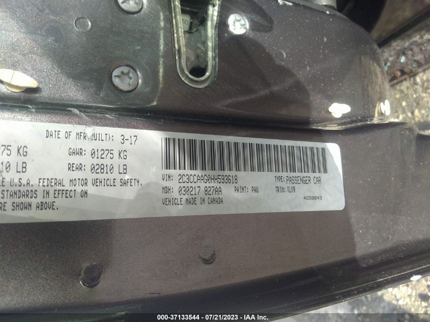 2017 CHRYSLER 300 LIMITED - 2C3CCAAG0HH593618