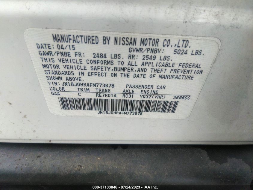 2015 INFINITI QX50 JOURNEY - JN1BJ0HR4FM773678