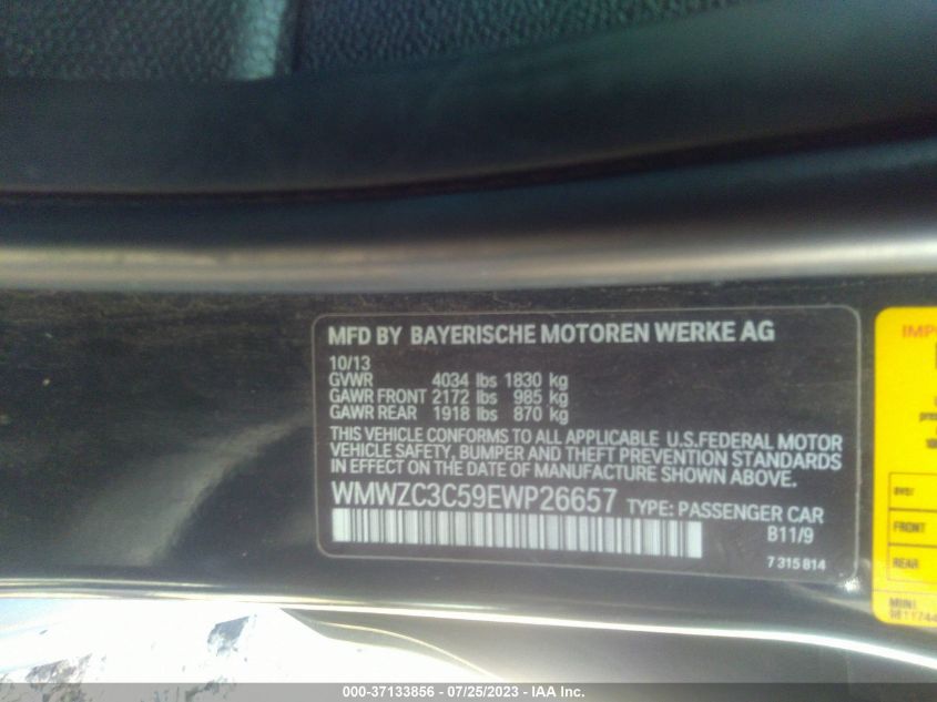 2014 MINI COOPER COUNTRYMAN S - WMWZC3C59EWP26657