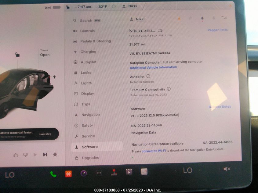 2021 TESLA MODEL 3 - 5YJ3E1EA7MF048334