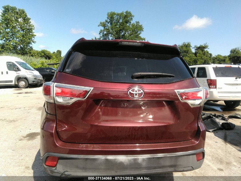 2016 TOYOTA HIGHLANDER LE - 5TDBKRFH9GS342512