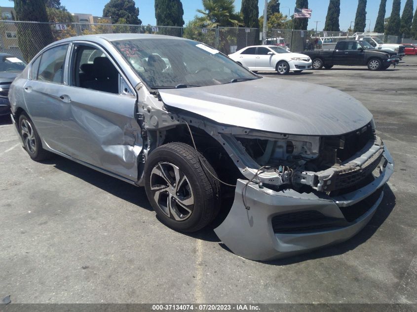 2016 HONDA ACCORD SEDAN LX - 1HGCR2F39GA155376