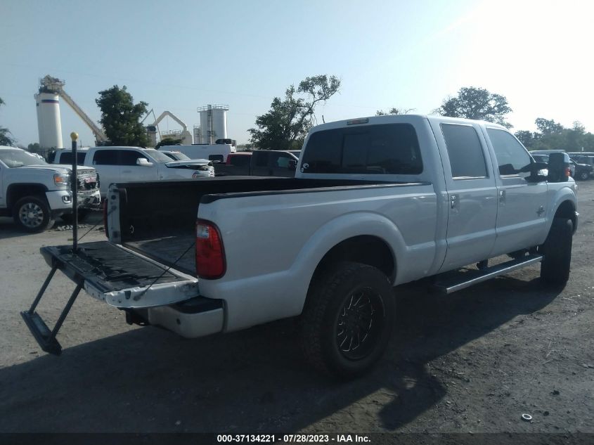 2016 FORD SUPER DUTY F-250 SRW LARIAT/PLATINUM - 1FT7W2BTXGEC97193