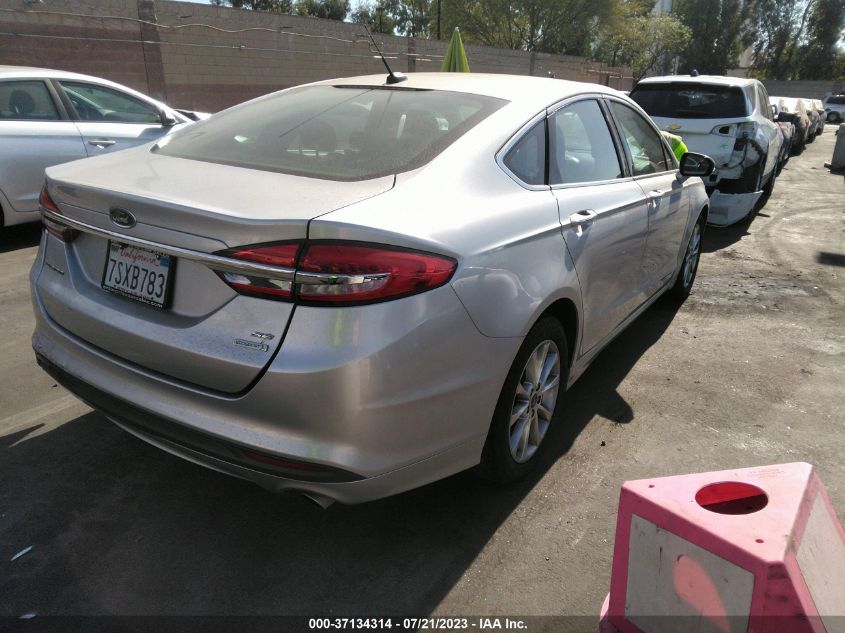 2017 FORD FUSION SE - 3FA6P0HD4HR112606