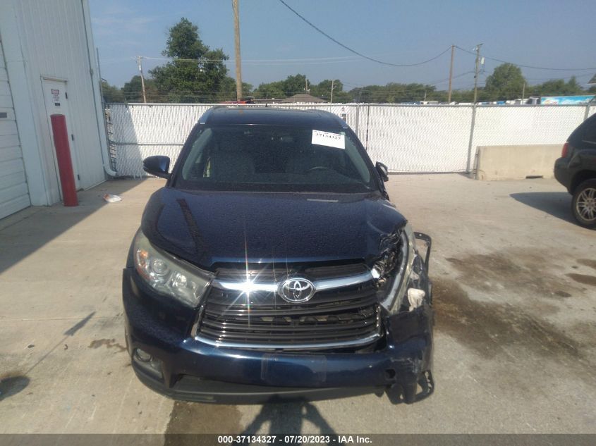 2016 TOYOTA HIGHLANDER LIMITED/LTD PLATINUM - 5TDDKRFH0GS268325