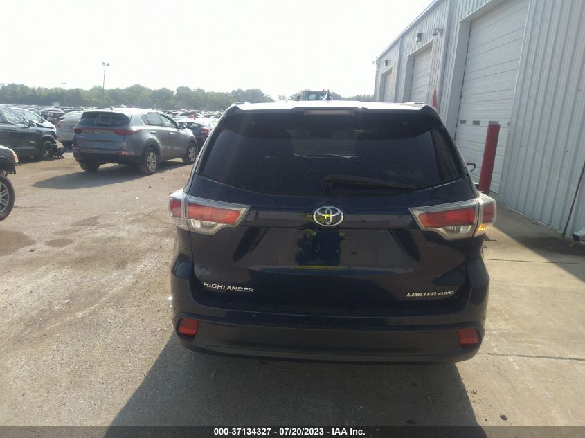 2016 TOYOTA HIGHLANDER LIMITED/LTD PLATINUM - 5TDDKRFH0GS268325