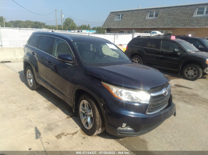 2016 TOYOTA HIGHLANDER LIMITED/LTD PLATINUM - 5TDDKRFH0GS268325