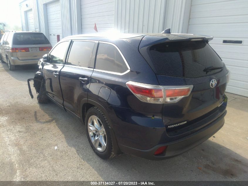 2016 TOYOTA HIGHLANDER LIMITED/LTD PLATINUM - 5TDDKRFH0GS268325