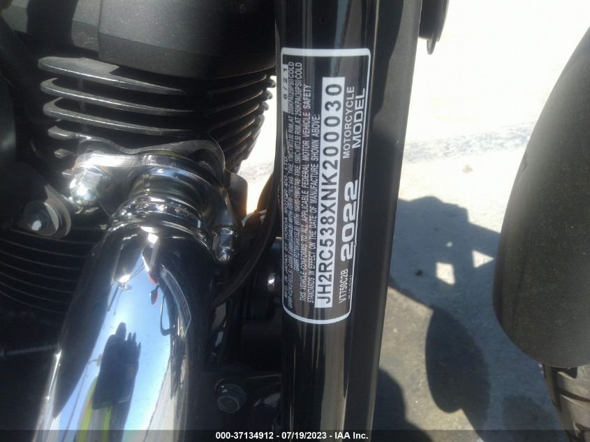 2022 HONDA VT750 C2B JH2RC538XNK200030