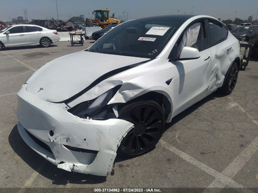 2022 TESLA MODEL Y PERFORMANCE - 7SAYGDEF5NF485718