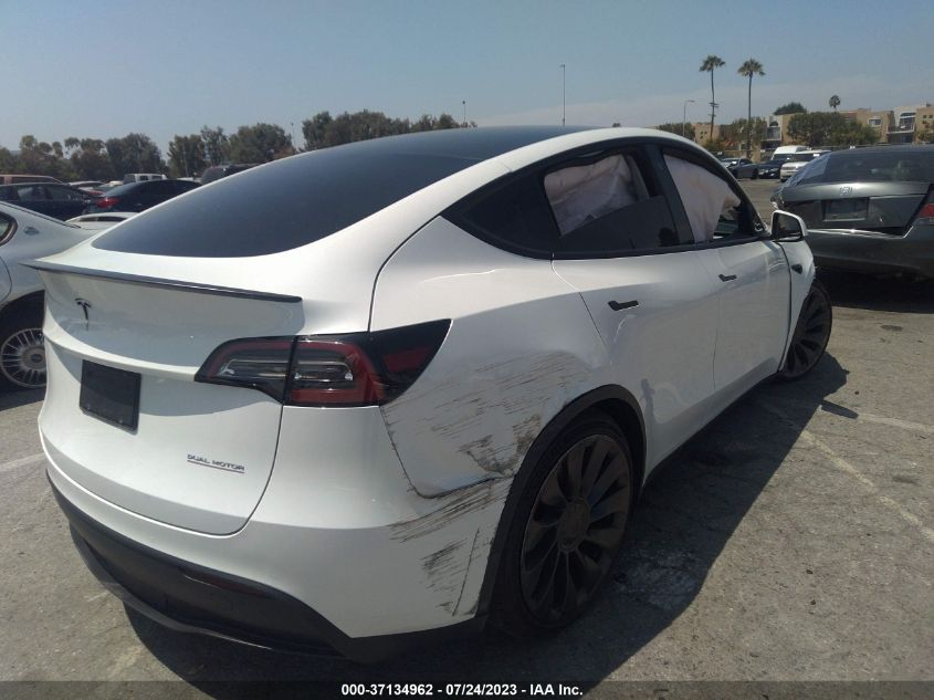 2022 TESLA MODEL Y PERFORMANCE - 7SAYGDEF5NF485718