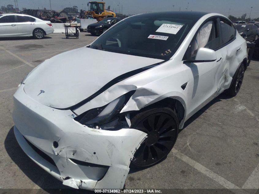 2022 TESLA MODEL Y PERFORMANCE - 7SAYGDEF5NF485718
