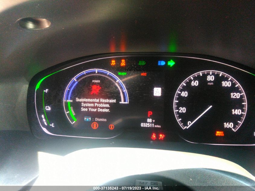 2019 HONDA INSIGHT TOURING 19XZE4F98KE024837