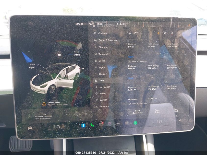 2020 TESLA MODEL 3 - 5YJ3E1EB8LF713006