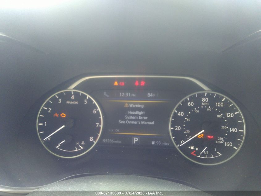 2019 NISSAN MAXIMA SV - 1N4AA6AV0KC363629