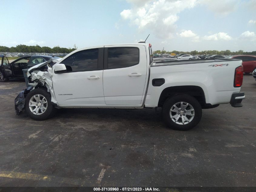 2022 CHEVROLET COLORADO 4WD LT - 1GCGTCEN5N1227049