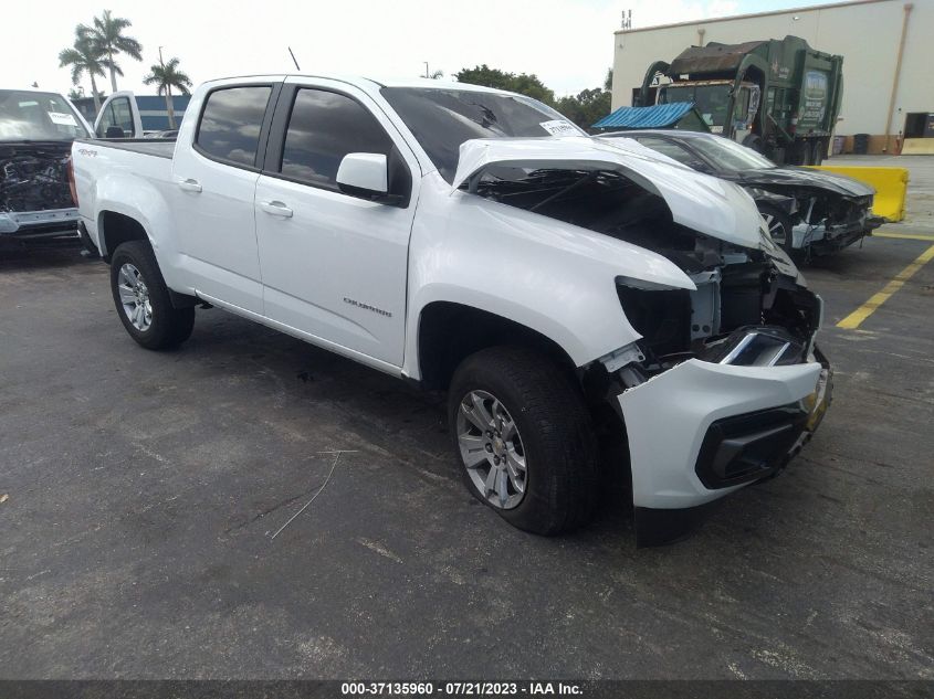 2022 CHEVROLET COLORADO 4WD LT - 1GCGTCEN5N1227049