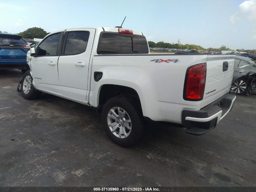 2022 CHEVROLET COLORADO 4WD LT - 1GCGTCEN5N1227049