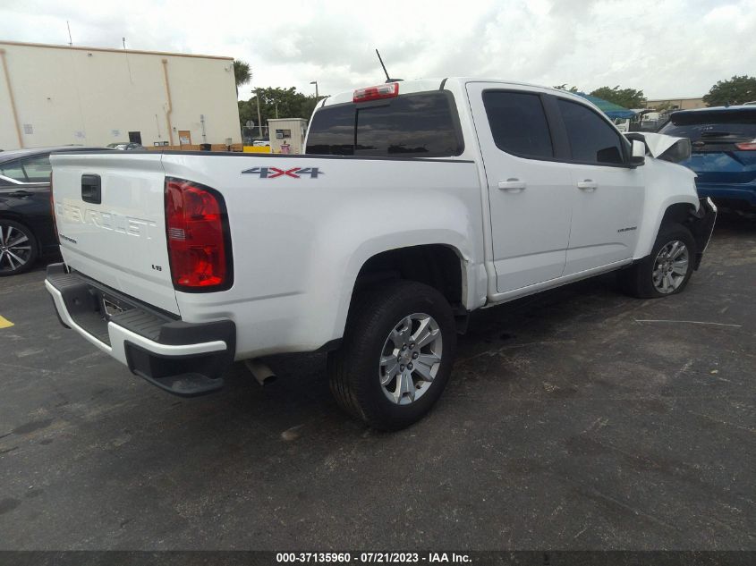 2022 CHEVROLET COLORADO 4WD LT - 1GCGTCEN5N1227049