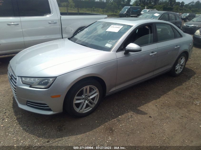 2017 AUDI A4 PREMIUM - WAUANAF45HN038261