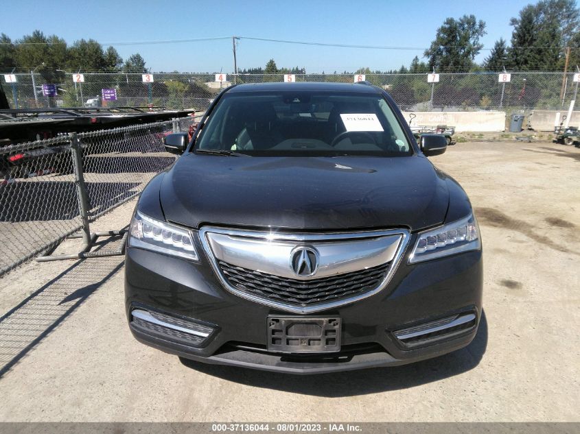 2016 ACURA MDX W/TECH/ENTERTAINMENT/W - 5FRYD4H64GB027400